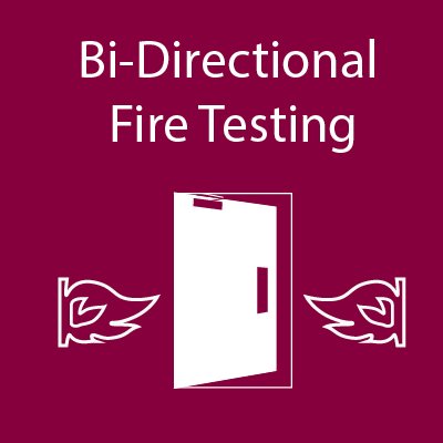 Bi-directional fire testing of fire doorsets